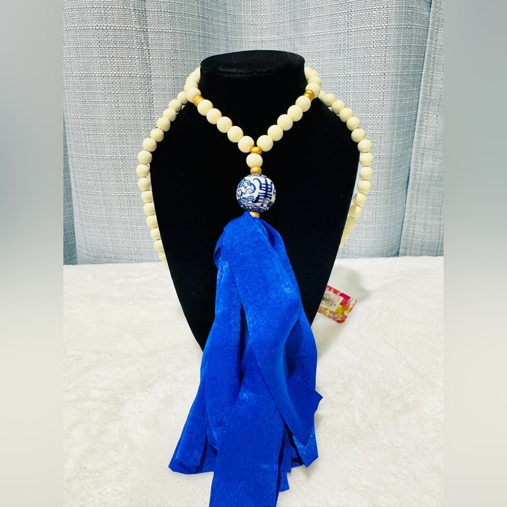 Bijou by Mary Square Imperial Blue Necklace NWT